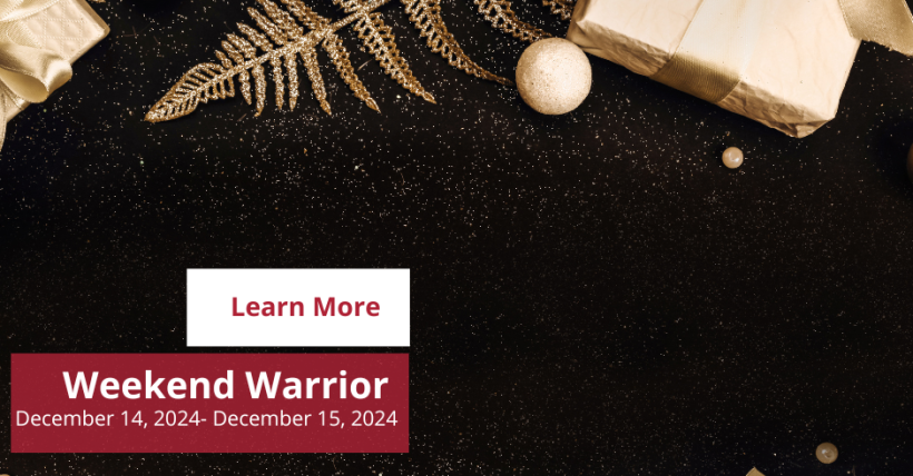 Weekend Warrior: December 14-15, 2024 | Amy Jones Group